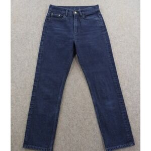 Wandler Jeans Womens 27 Carnation Blue Straight Leg High Rise Dark Wash Italy
